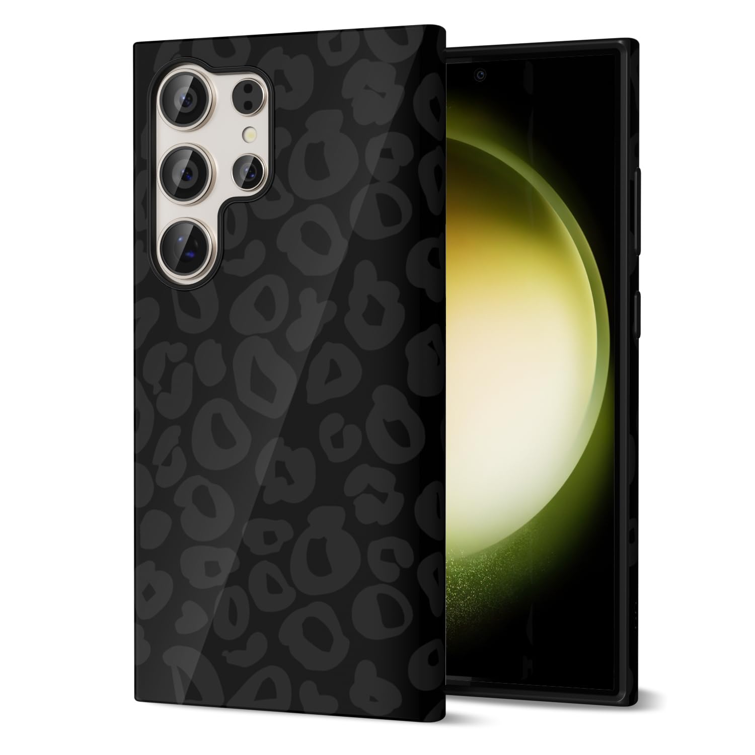 Svanove Cheetah Print Phone Case for Samsung Galaxy S23 Ultra Case Girly, Cute Leopard Case for Women, Luxury Trendy Retro Cool Animal Print Design,