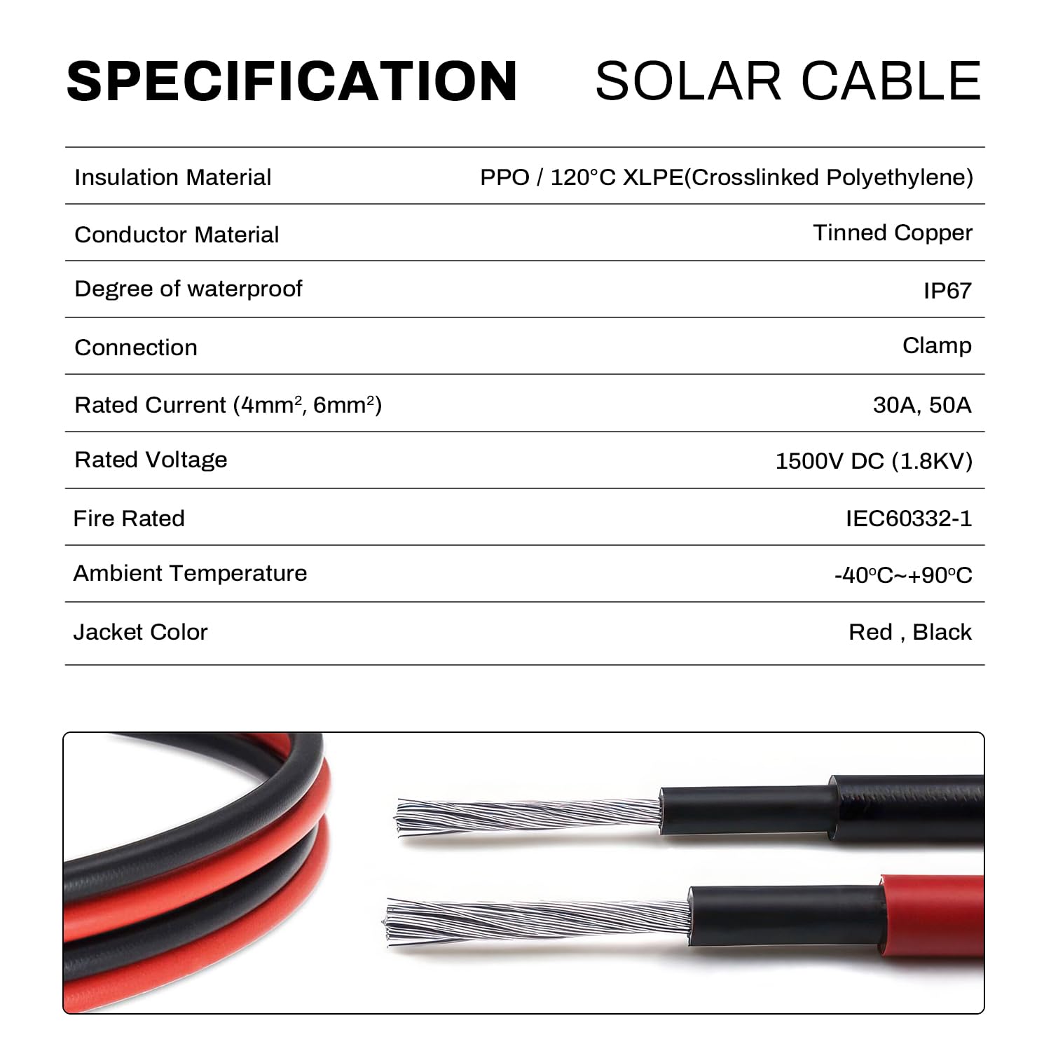 Cavo XT60 Femmina 5M 12 AWG to Solare Connettore 4mm² (12AWG) Cavo Prolunga Adattatore XT60 per Centrale Elettrica Portatile e Batteria Backup - 5