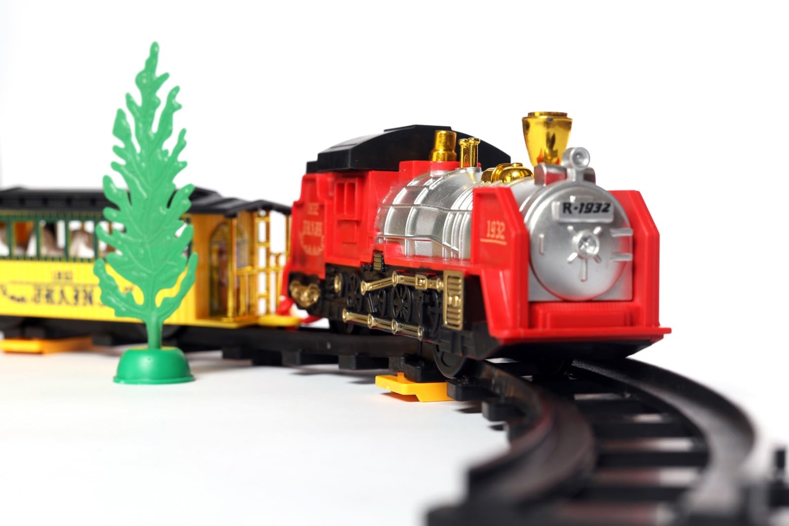Mikha Train Set Toy for Kids Playing, Rail Set with Tracks & Trees, Battery Operated Train for Children with Light & Sound Effect, 27 PCS Set, (B0CQ1X8QZ2) Amazon Price History, Amazon Price Tracker