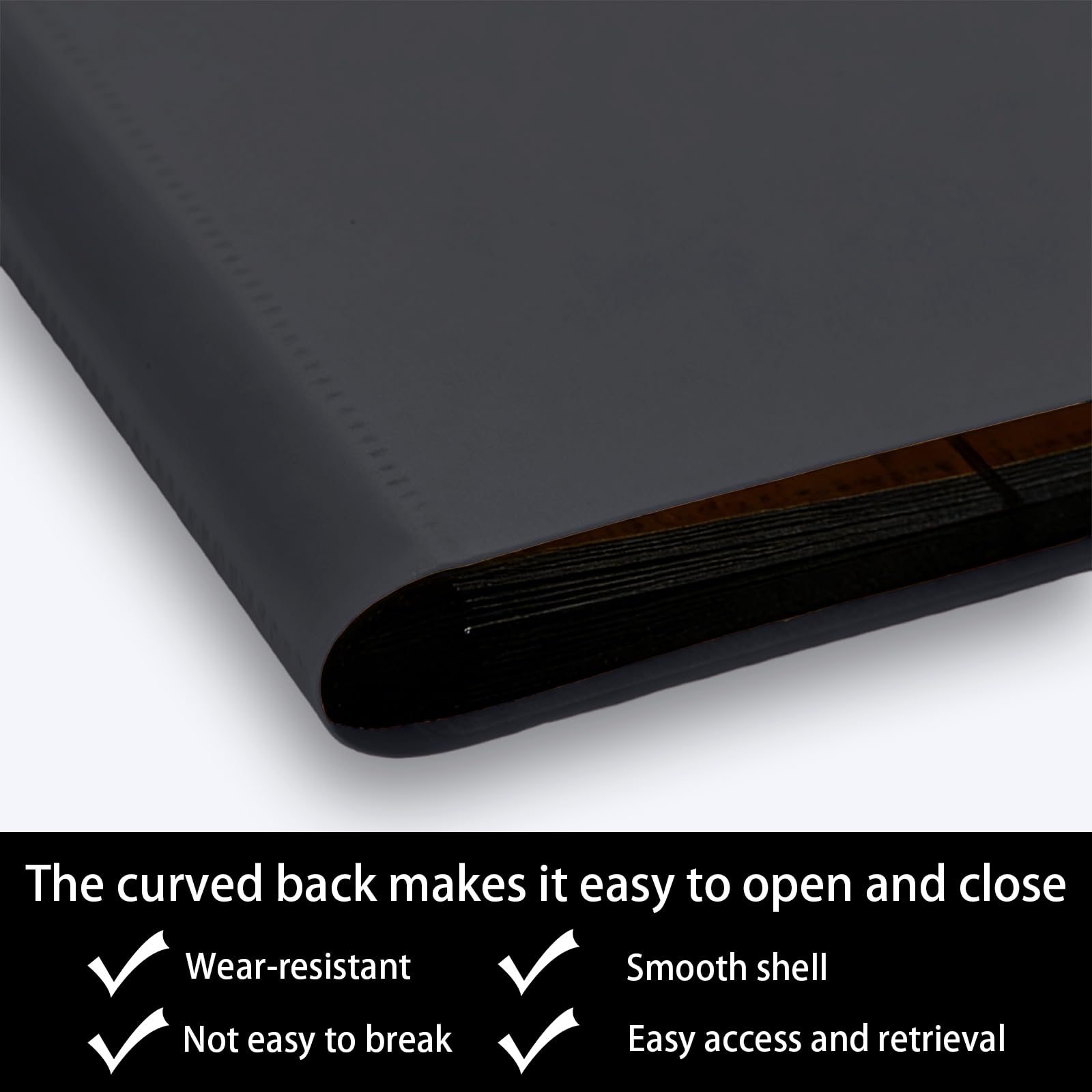 Trading Card Binder-12-Pocket,Total 480 Pockets,Card Collection Binder for Standard Cards Side Loading Card Folder for MTG Sports (Football/Basketball/Baseball) Cards (Black) - Image 4