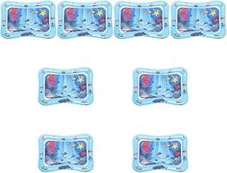 SECFOU 8 Pçs Verão Inflável Almofada De Água Tapete De Jogo Para Bebê Tapete De Jogo Para Crianças Criança Brinquedo Tempo De Barriga Brinquedo Inflável Tapete De Jogo De Bebê Tapete De