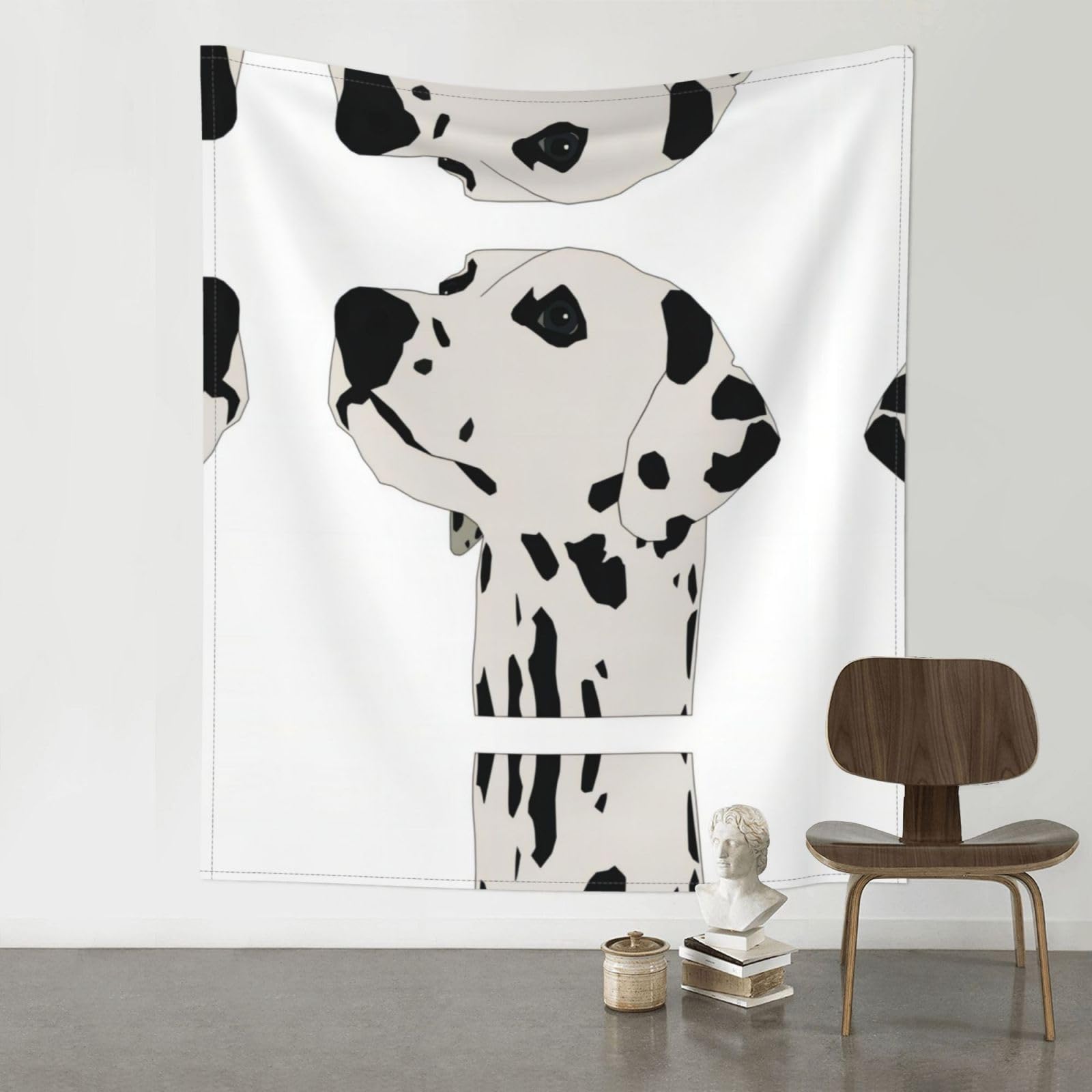 YYHWHJDE Dalmatian Prints 60x51in Wall Tapestry – High-Grade Polyester Throw for Dorm, Beach & Home Decor