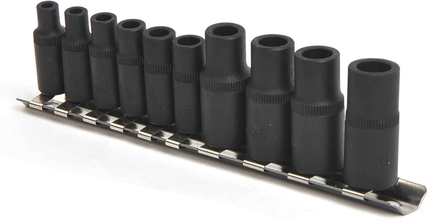 8PCS 1/4" and 3/8" Drive Tap Socket Set