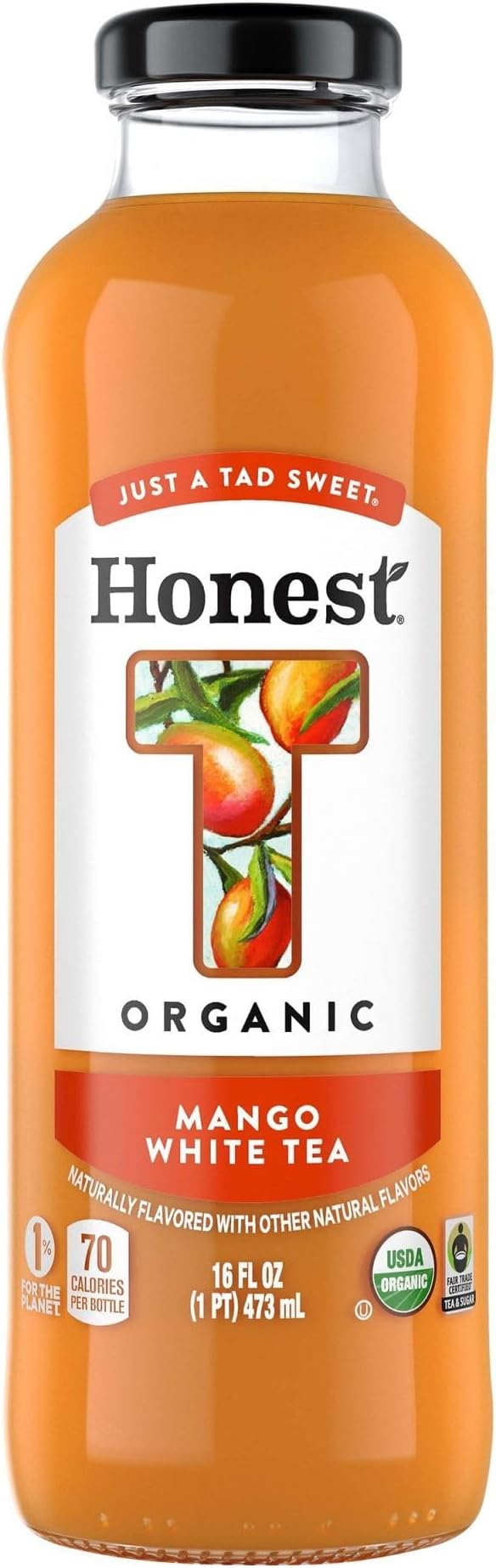 Honest Tea Mango White Tea, 16 oz