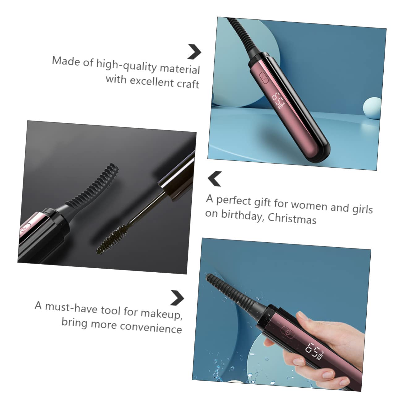 Encrespador De Pestañas Térmico Diseño Seguro y Duradero Para Mujeres y Niñas