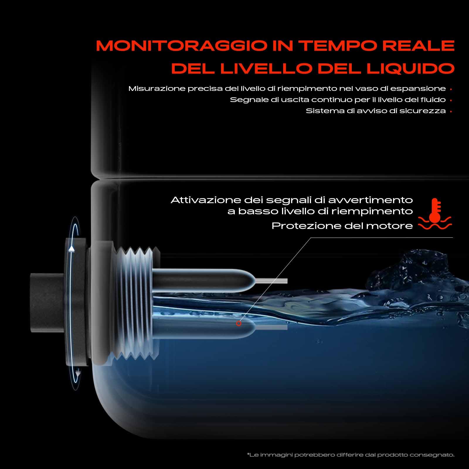 Frankberg Sensore livello liquido refrigerante Livello acqua di raffreddamento Compatibile con C3 II SC C4 Grand Picasso I UA Xsara Picasso N68 RCZ 607 9D 9U Replace# 1306C0
