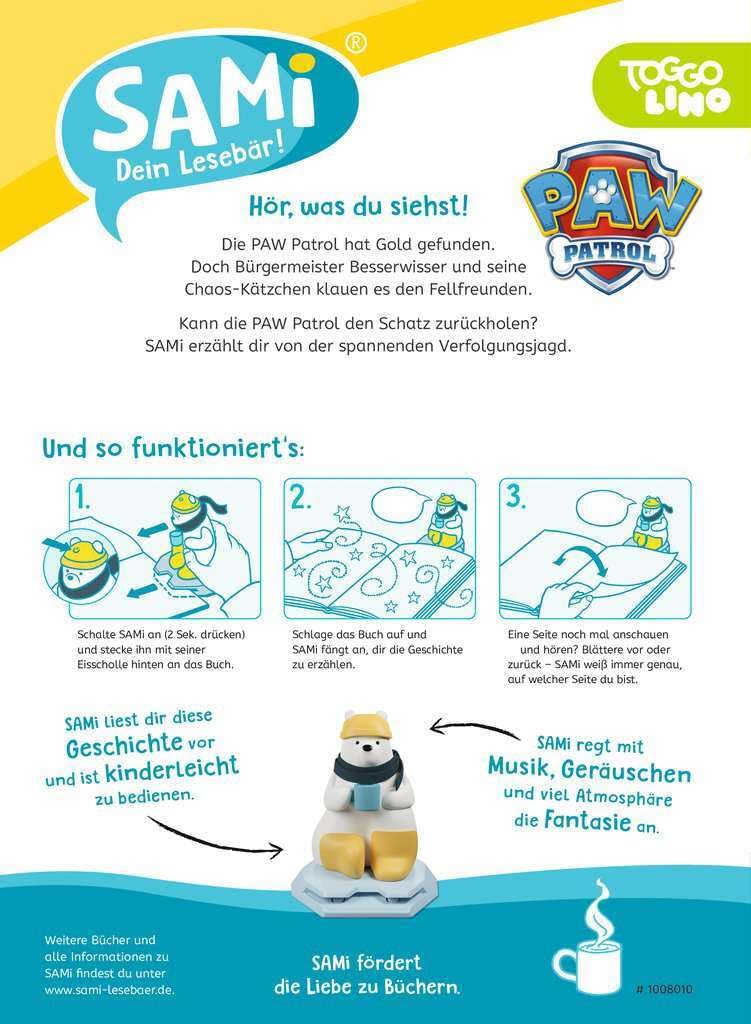 Ravensburger 00097 Starter-Set SAMi Dein Lesebär Paw Patrol