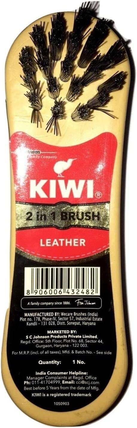 ULTIMATEMART Kiwi Leather Shine Brush 2 in 1
