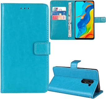 Stand Premium Retro Business Flip Leather Case Protector Bumper for Lava Agni 3 6.78" Protection Phone Cover Skin Folio Book Card Slot Wallet Magnetic Blue