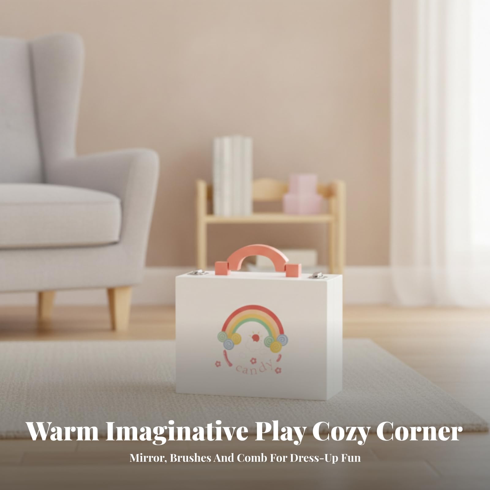 Set Cosméticos Imitación Creativo | Compacto, Juego Maquillaje Imitación, para Fiestas Infantiles