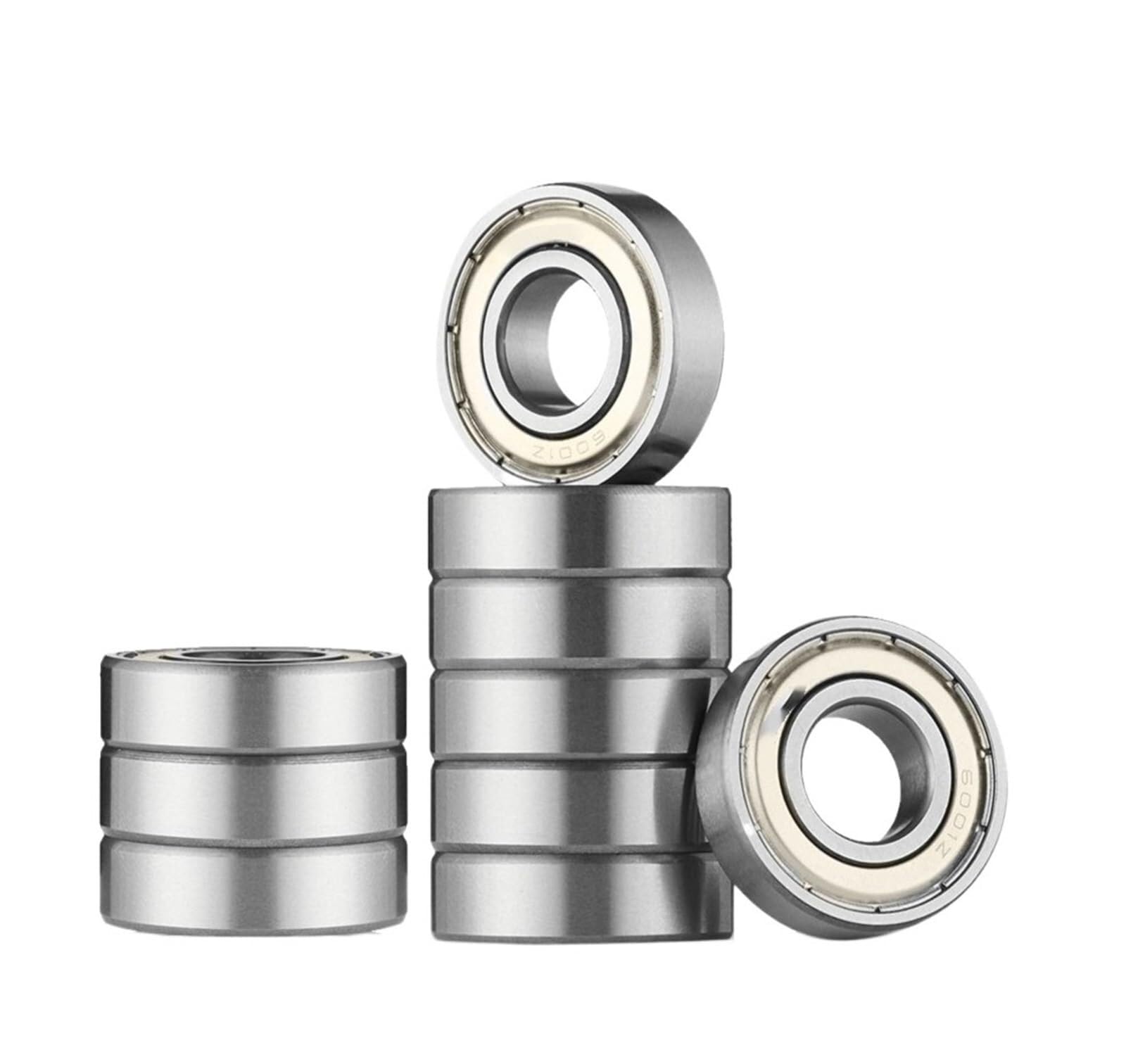 Industrial Shaft Bearings, Bimetal Seal Shield Micro Deep Groove Bearing 10pcs 6000ZZ 10x26x8mm High Speed Low Noise Ball Bearings(ABEC 3)