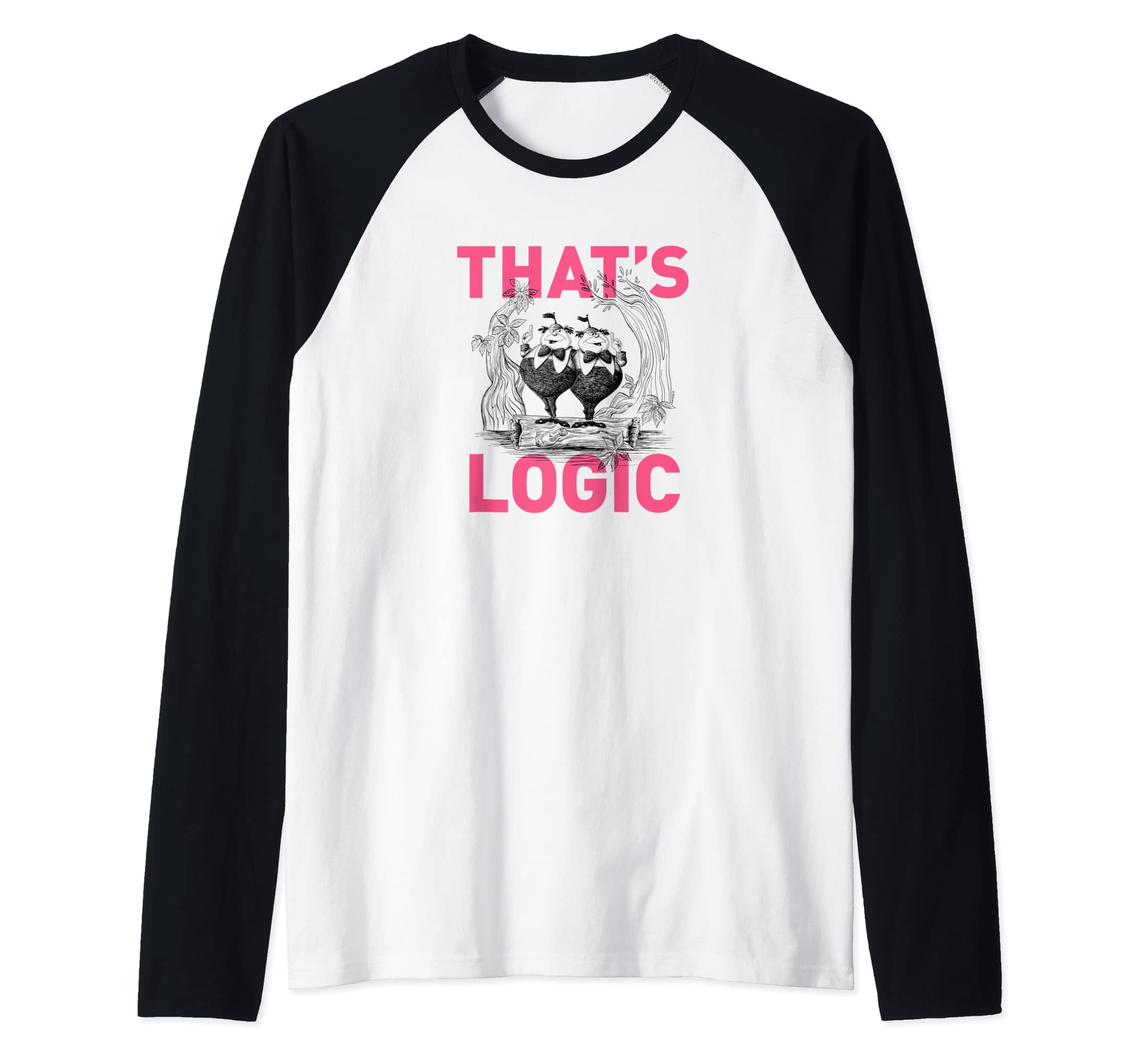 DisneyAlice in Wonderland - Thats Logic Raglan Baseball Tee