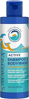 STREAM 2 SEA Shampoo and Conditioner, Body Wash 3 in 1 for Swim, Reef Safe Swimmers Shampoo for Men, Women & Kids, All Natural Organic Biodegradable Shampoo & Conditioner Set - 8.5 Fl oz