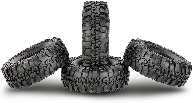 Goolsky 4 Tires AUSTAR AX-4020 1.9" 110mm 1/10 Rock Crawler Tires for D90 SCX10 AXIAL RC4WD TF2 RC Car