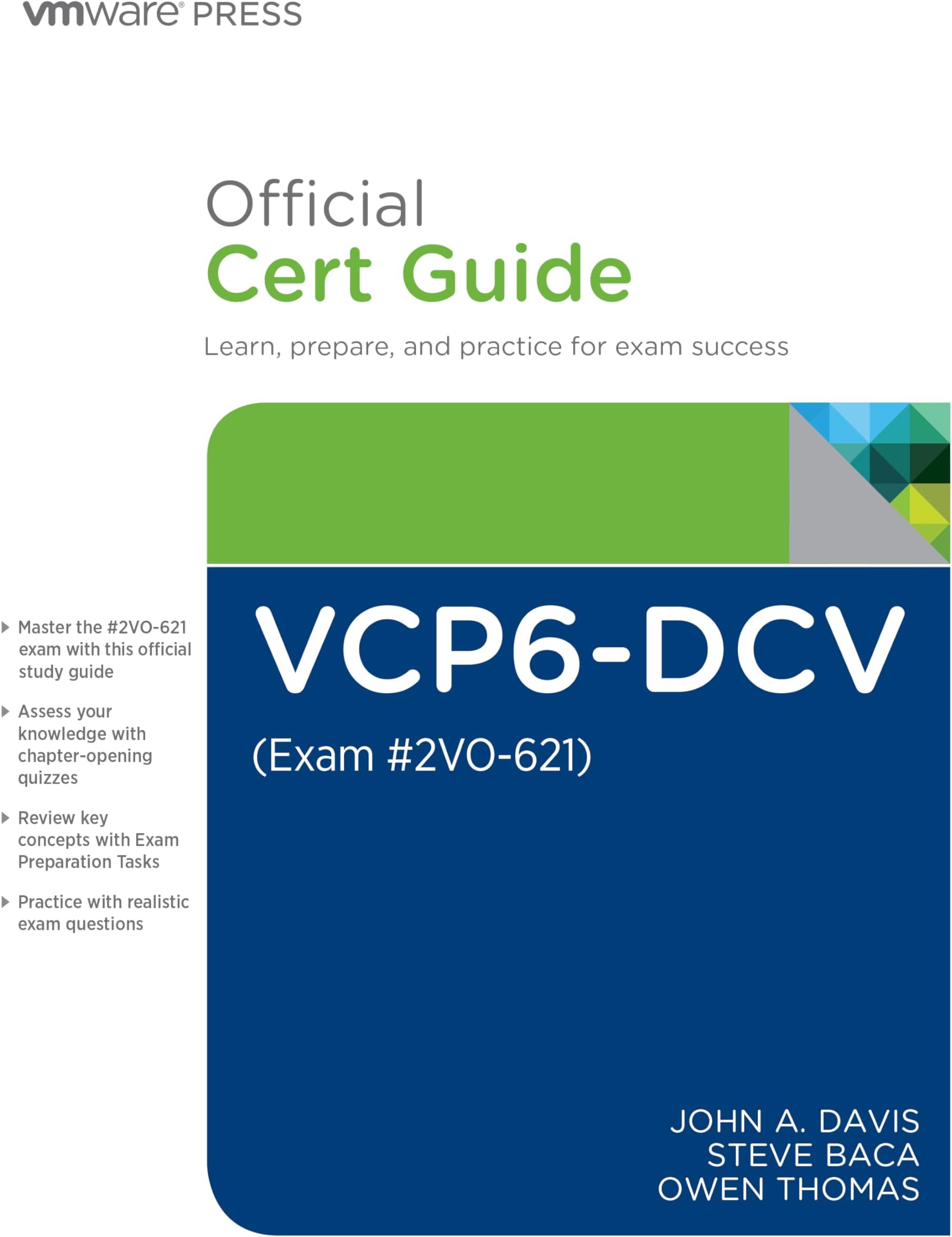 VCP6-DCV Official Cert Guide (Exam #2V0-621) (VMware Press Certification)