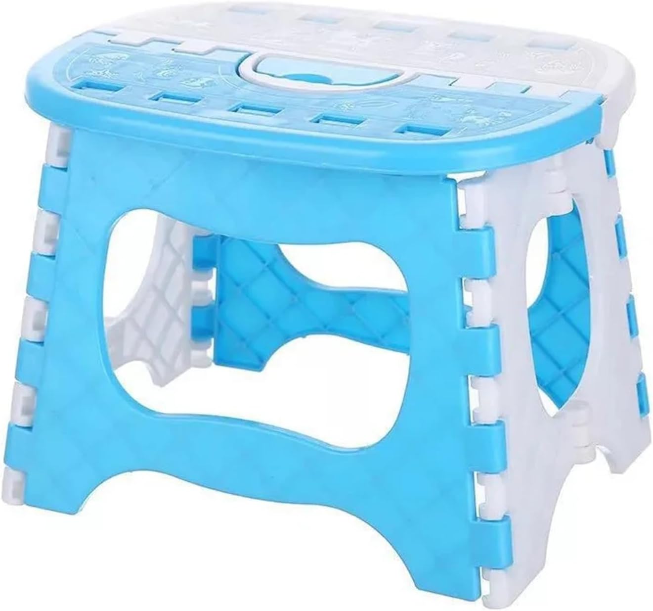 Folding Home Plastic Step Stool Portable Chair Small Bench Living Room Furniture