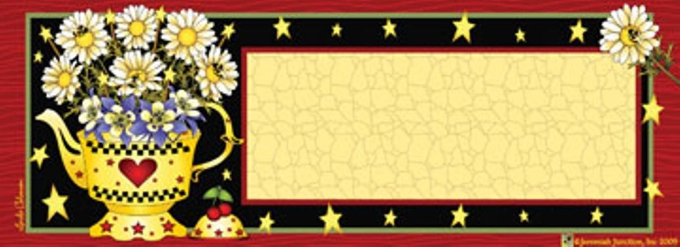 Jeremiah Junction Art-Snaps! Mailbox Magnet - Yellow Teapot With Numbers