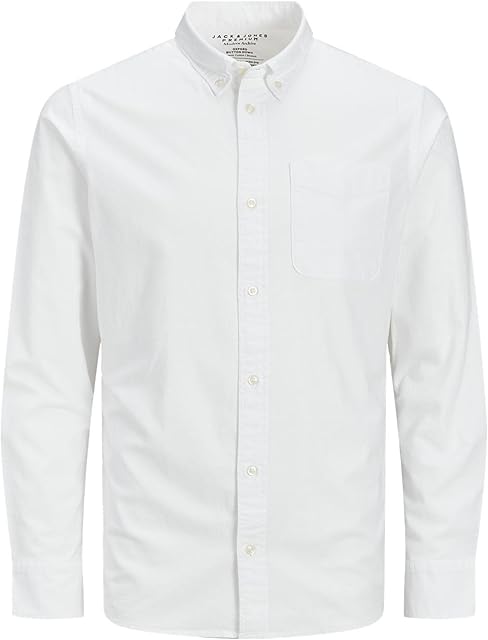 JACK & JONES Koszula Mężczyźni Jprbrook Oxford Shirt L/S Noos