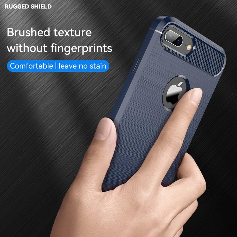 Image of Hybrid Carbon Fiber Back Case for iPhone 7 Plus / 8 Plus (Blue)
