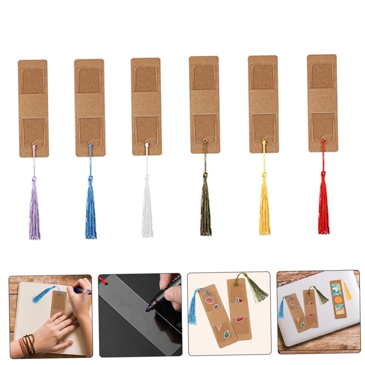 Gadpiparty 150 Set Di Segnalibri Segnalibri Etichette Vuote Per Donne Delicati In Acrilico Nappe Colorate Delicati Con Nappe Di Pagina Etichette Per