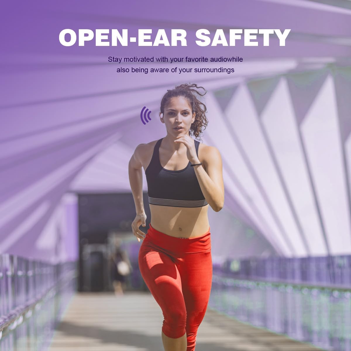 Wireless Earbuds Open Ear Buds Ows Bluetooth Headphones Outside Ear Wireless Hang-ing Headset IPX5 Waterproof Headset with Mic Bone Air Conduction Earbuds for Sports/Workout/Running - Image 5