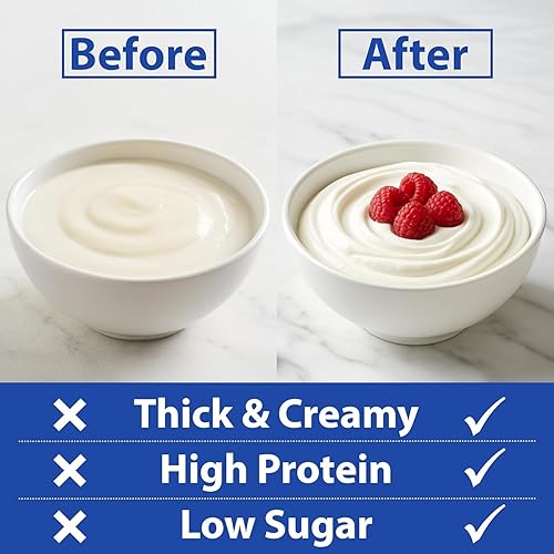 Miniatura 5 de Ultimate Colador de yogur griego – Haz delicioso yogur casero con más proteínas y menos azúcar – Máquina de yogur griego de malla fina – 100% libre
