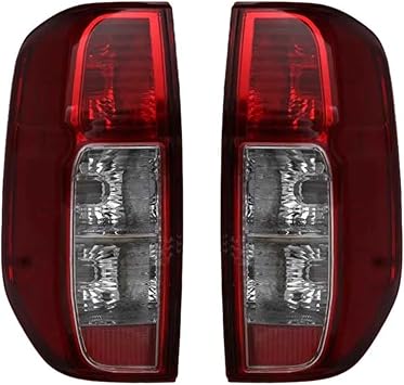 Car Rear Brake Light Warning Lamp Tail Light Car Accessories Compatible with Nissan Navara D40 2005-2015 Without BulbsRed 1 Pair