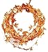 Fall Harvest Wire Leaf Garland 25ft Long (Orange Gold)