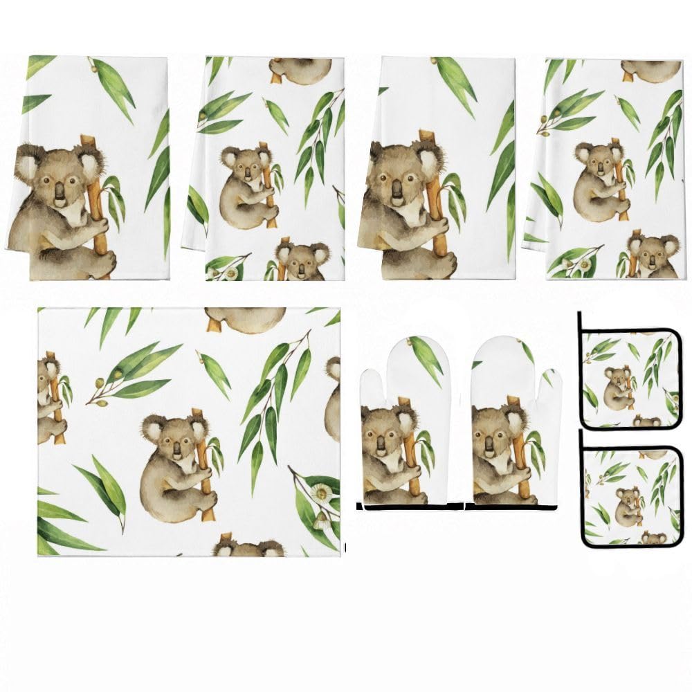 Set di accessori e decorazioni da cucina a forma di koala, 9