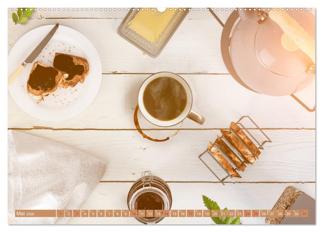Auf einen Kaffee? (hochwertiger Premium Wandkalender 2026 DIN A2 quer), Kunstdruck in Hochglanz: Eine Einladung zum Kaffee trinken (CALVENDO Lifestyle)