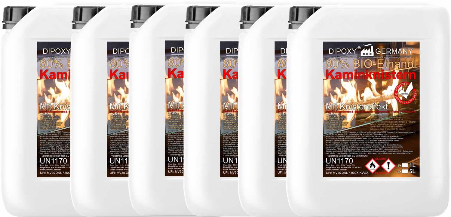 Bioéthanol 80% pour cheminée sans odeur ni fumée pack économique