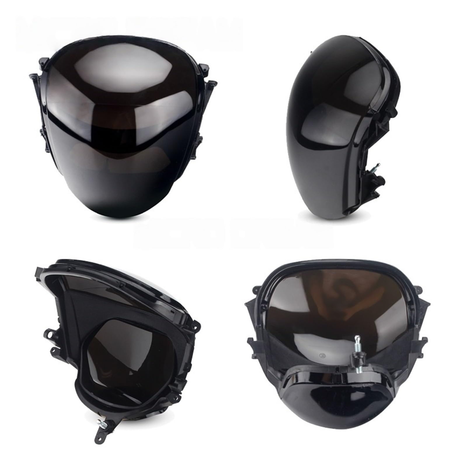 Parabrezza Per Moto Zip 50/100/125 – Cupolino Fumo/Trasparente/Nero, Montaggio Facile