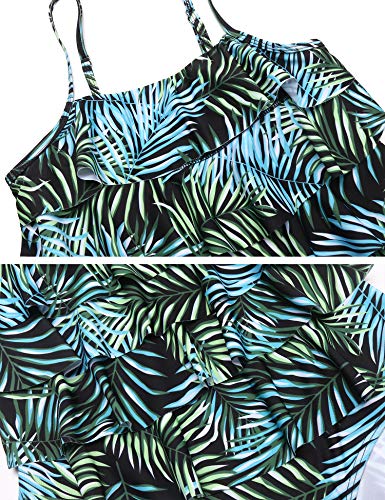 MAXMODA Women's Ladies Fashion Ruffled Beach Swimwear Bathing Suit Flounce Bikini Sets - Thumbnail 4