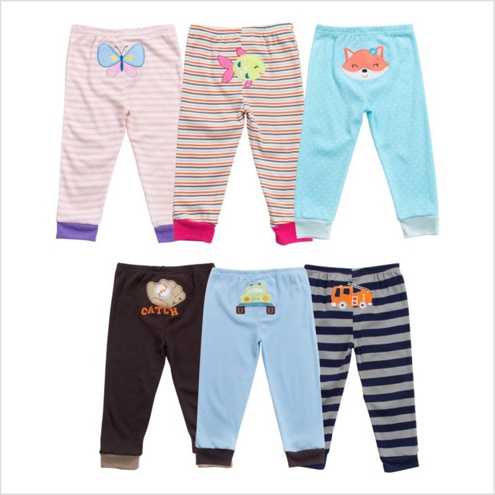 Baby Jungen Neugeborenen zu Toddler Baumwolle Long Cartoon Hosen Geschenk-Set