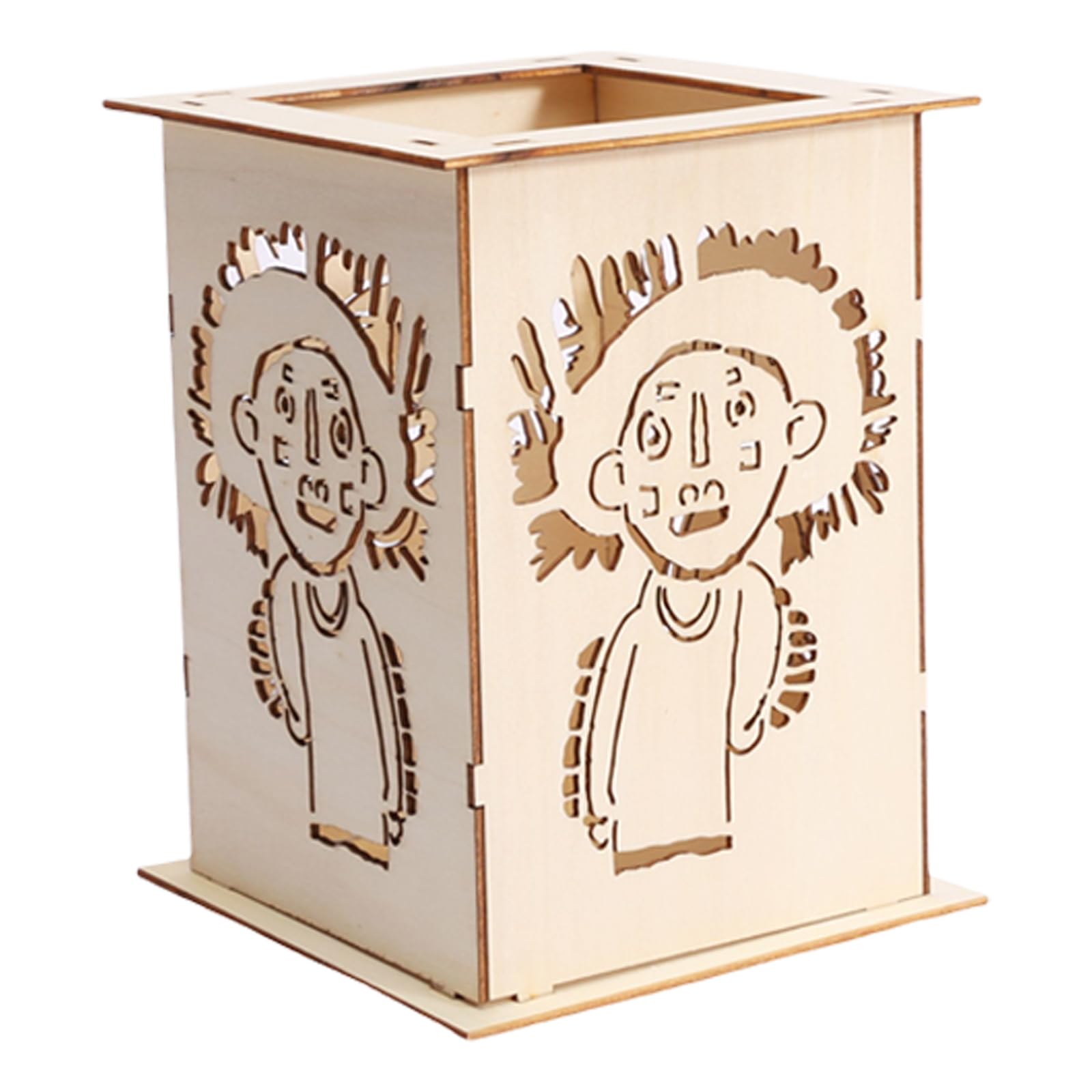 carotoe Unique Wood Stand with Delicate Hollow Out Pattern Candlestick Enhances Your Living Space Atmospheres Stand