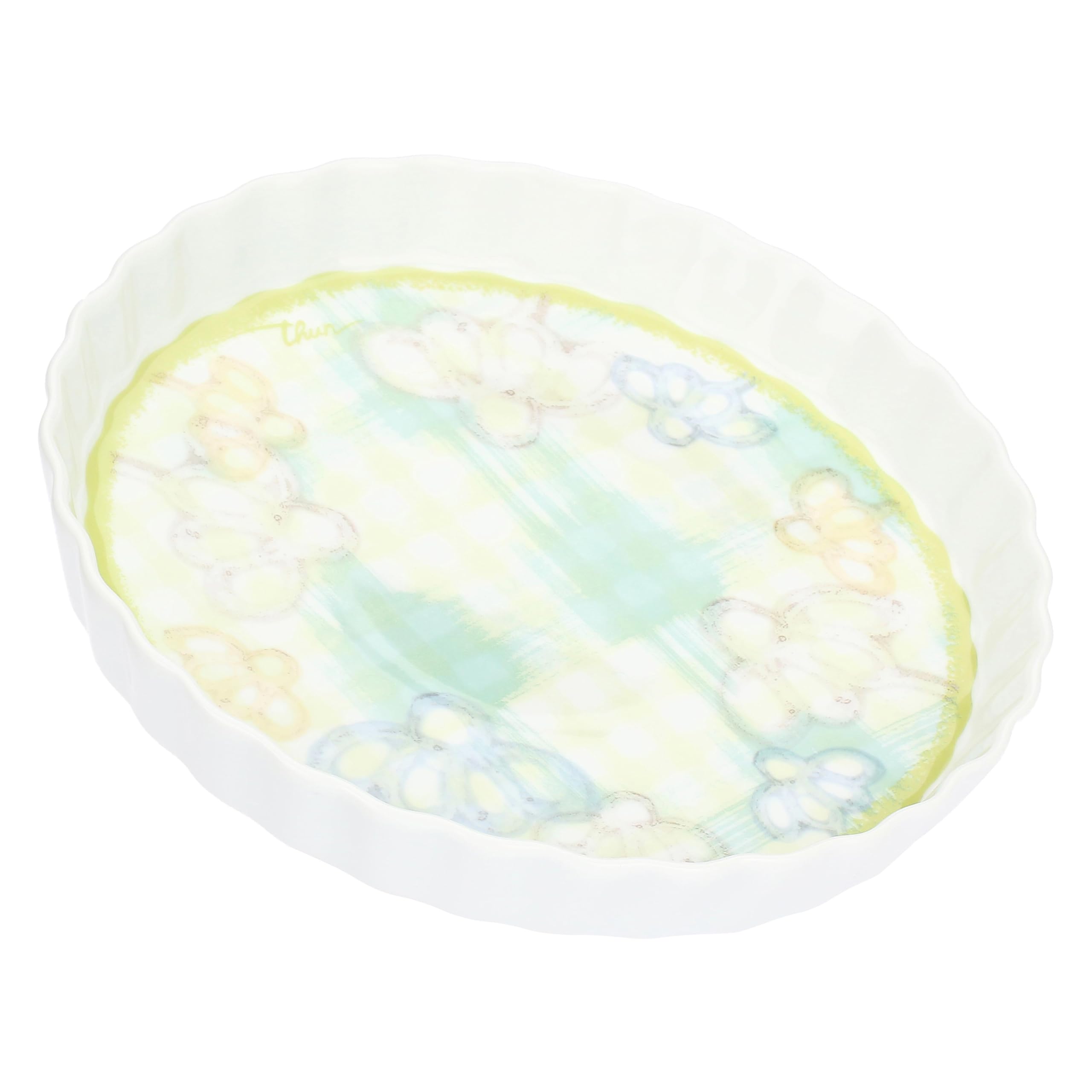 THUN Tortiera, Porcellana, Collezione Giardino di Primavera, Ø 27,5 cm, 4 cm h