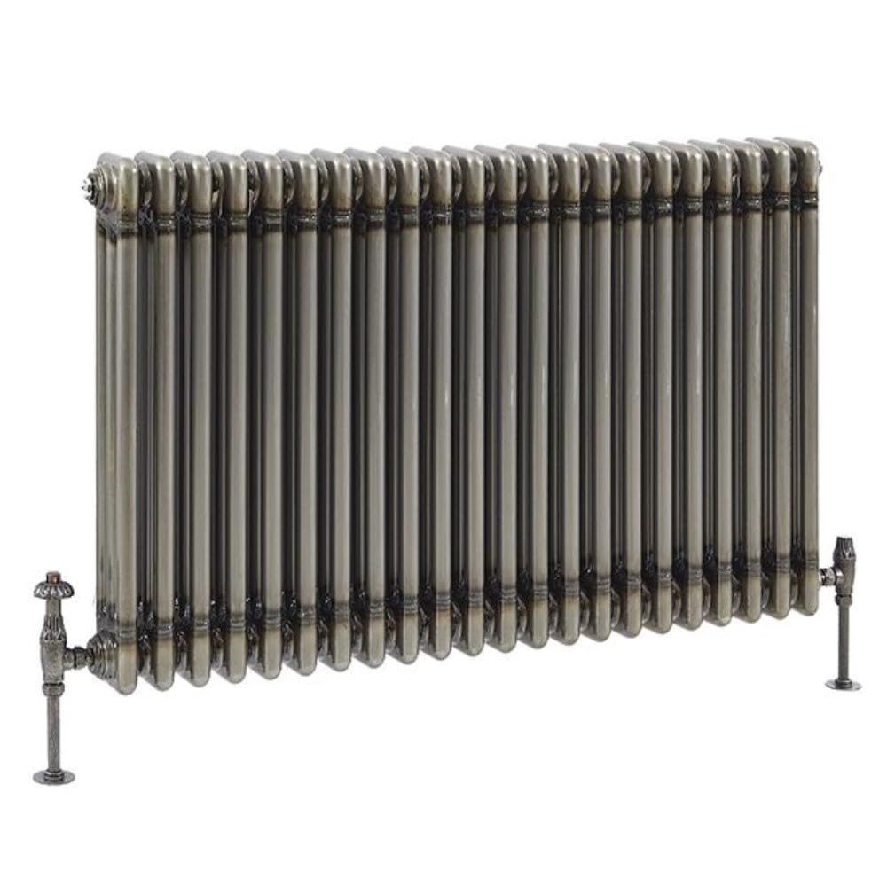 Milano Raw Metal Windsor Cast Iron Style Horizontal Triple Column Radiator - 600Mm X 1010Mm