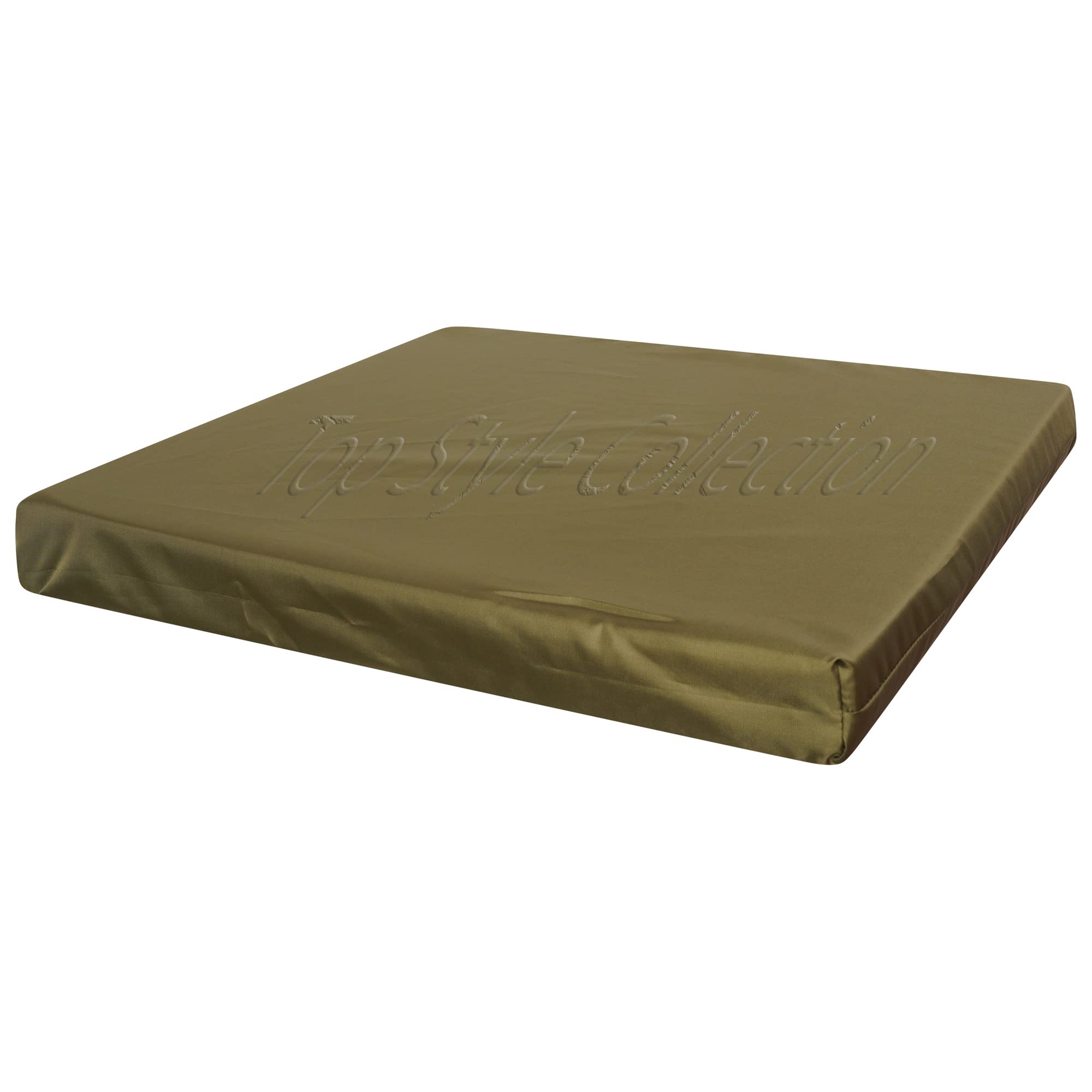 TOP STYLE COLLECTION Garden Seat Pads Seat Cushions Waterproof Outdoor Indoor Seat Cushion Rattan Cushion Chair Seat Pads Garden Patio Chair Cushions (60cm x 60cm x 7cm, Khaki)