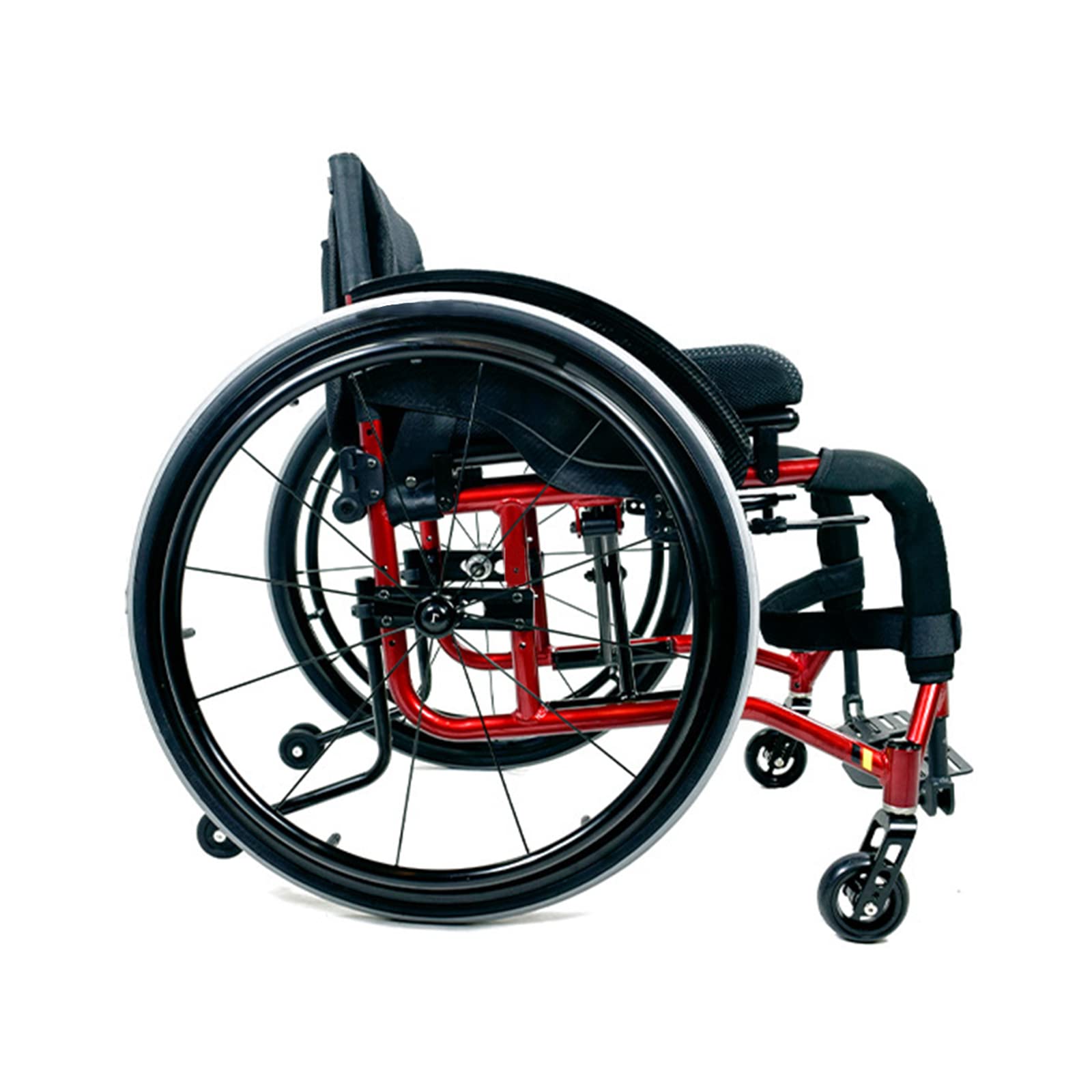 Sedia a rotelle Sportiva Leggera, Sedia a rotelle Ultraleggera, Sedia a rotelle Manuale Multifunzionale in Alluminio, Sedia a rotelle Sportiva Leggera,Red