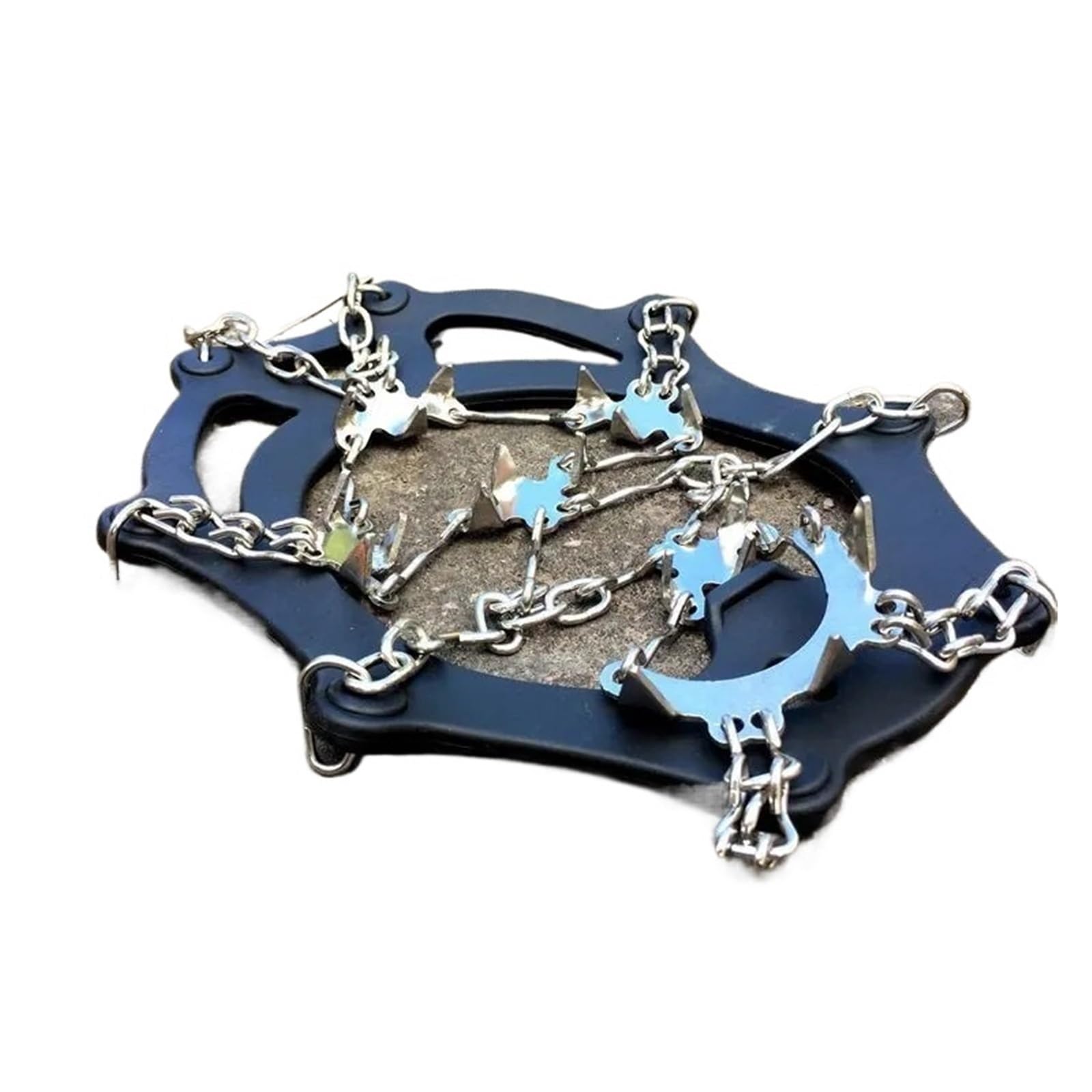 Crampons 18 Teeth Ice Gripper Spike for Shoes Anti-Slip Anti-Skid Non-Slip Shoe Covers Snow Crampons Cleats Grips Climbing Boots pour randonnée hivernale
