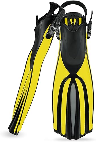 -Aletas de buceo Aletas largas de silicona Equipo de natación Aletas de snorkel Nuevas aletas de buceo profesional Adultos Hombres Mujeres