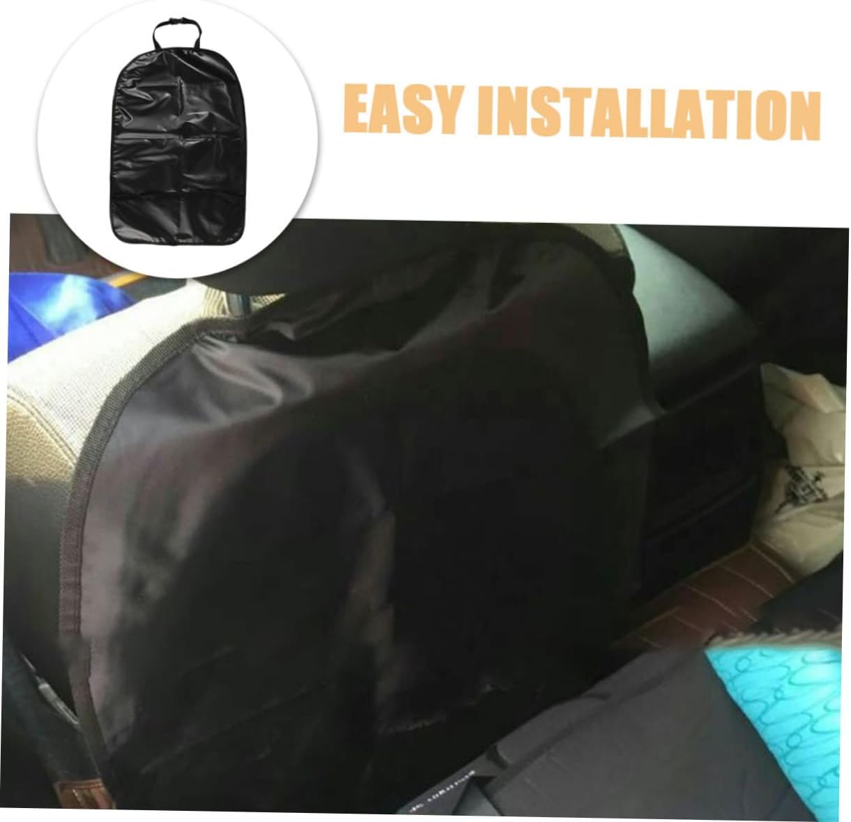 SUPVOX 2pcs Kick Mats for Boy Girl Oxford Seat Back Protectors Car Seat Covers for Footwear Stains and Scuffs for Family Vehicles