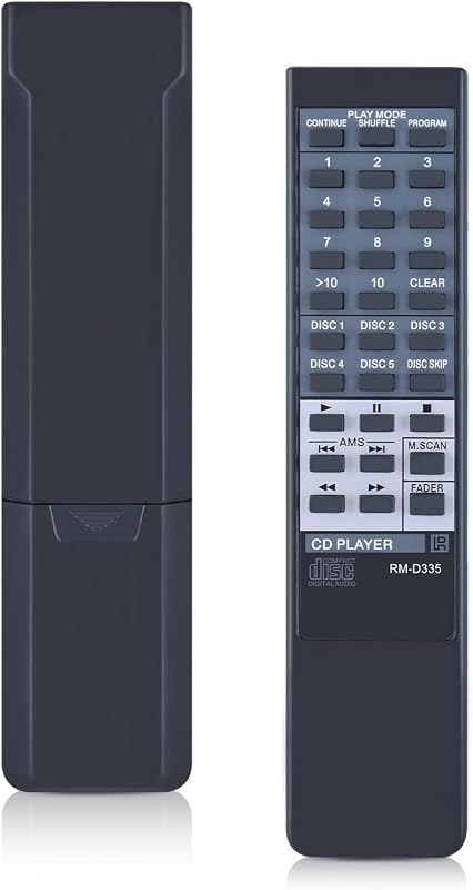 RM-D335 New Replace Remote fit for Sony CD Player Compact Disc Player CDP-C345M CDP-C345 CDP-C245 CDP-C741 CDP-C365 CDP-C265 CDP-C425 CDP-C445 CDP-C495 CDP-CA7ES DPC345 CDP-C225 CDP-C235 CDP-C245
