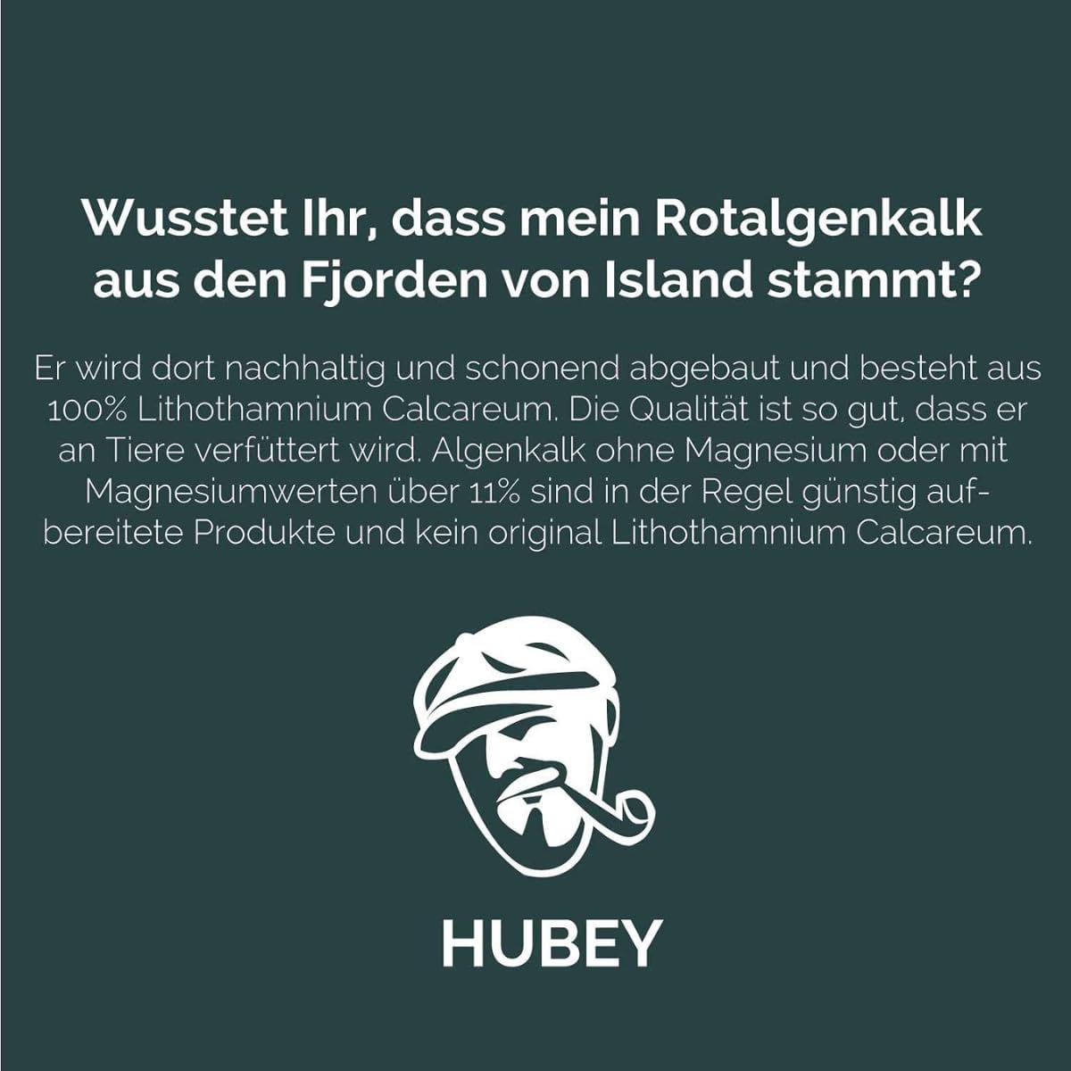 HUBEY Algenkalk 2,5 kg - Bio Gartenkalk für gesunde Pflanzen u. saftiges Gemüse - Natürlicher Bodenaktivator