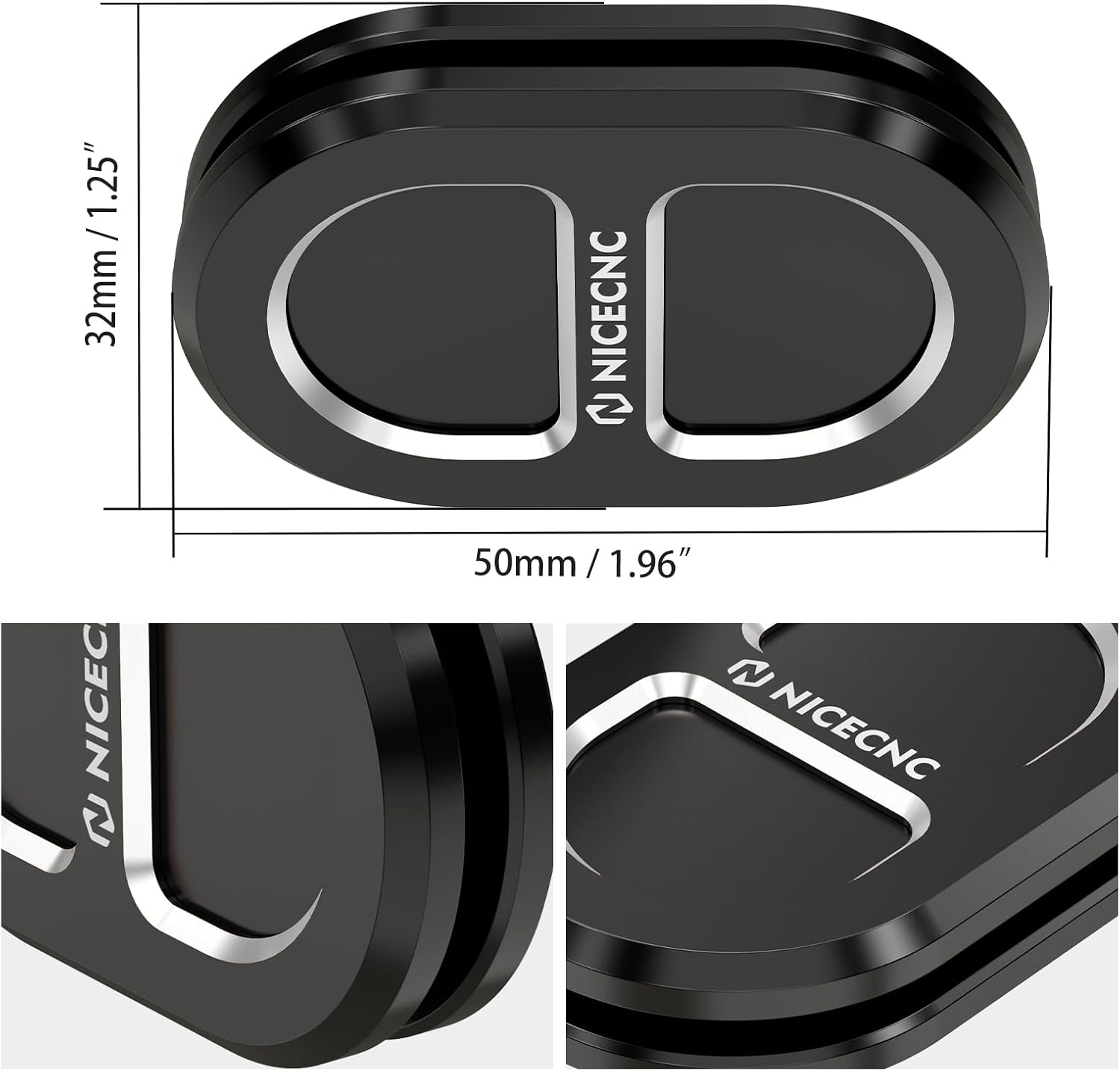 NICECNC Black Antenna Hole Filler Cover Compatible with Harley Road Glide FLTR 2007-2009, Road King Special FLHRXS 2017-2023, Street Glide Special FLHXS 2014-2023, See Fitments