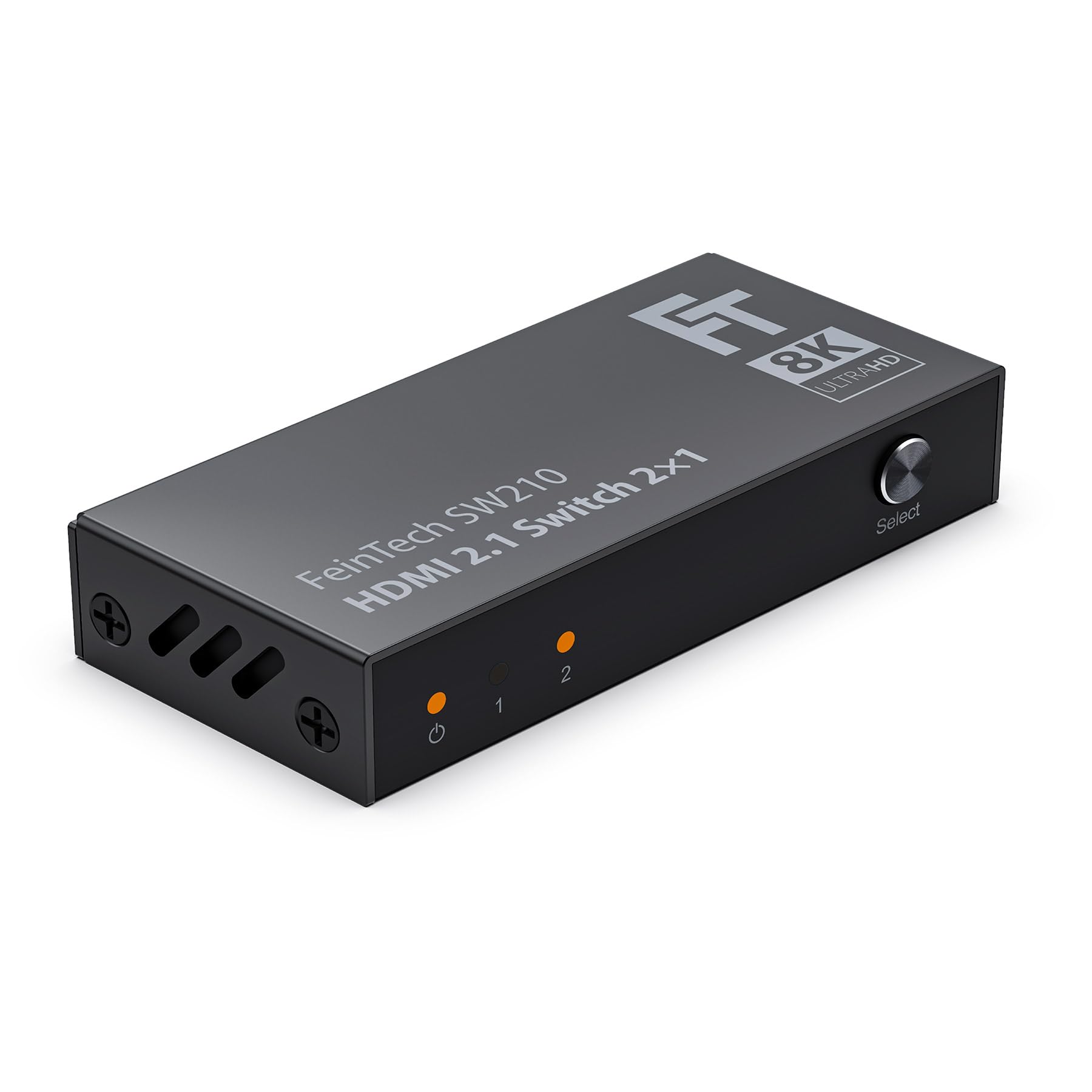 FeinTech SW210 Commutateur HDMI 2.1 Switch 4k 120Hz 2 in 1 Out ou 1 in 2 Out Bi-Directionnel, 8K, 48Gbps, Splitter Distributor, Supporte HDR, VRR, ALLM et Dolby Vision, HDCP 2.2 & 2.3
