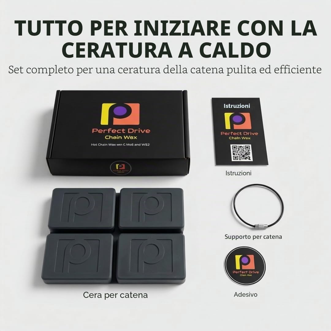 Cera calda per catena di bicicletta ad alte prestazioni, con C, MoS2 e WS2, cera calda per catena della bicicletta, lubrificante per catena della bicicletta, cera per bici da