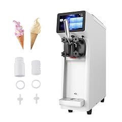 Commercial Ice Cream Maker Machine 1000W 2 7 to 4 Gal H Single Flavor Soft Serve Ice Cream
