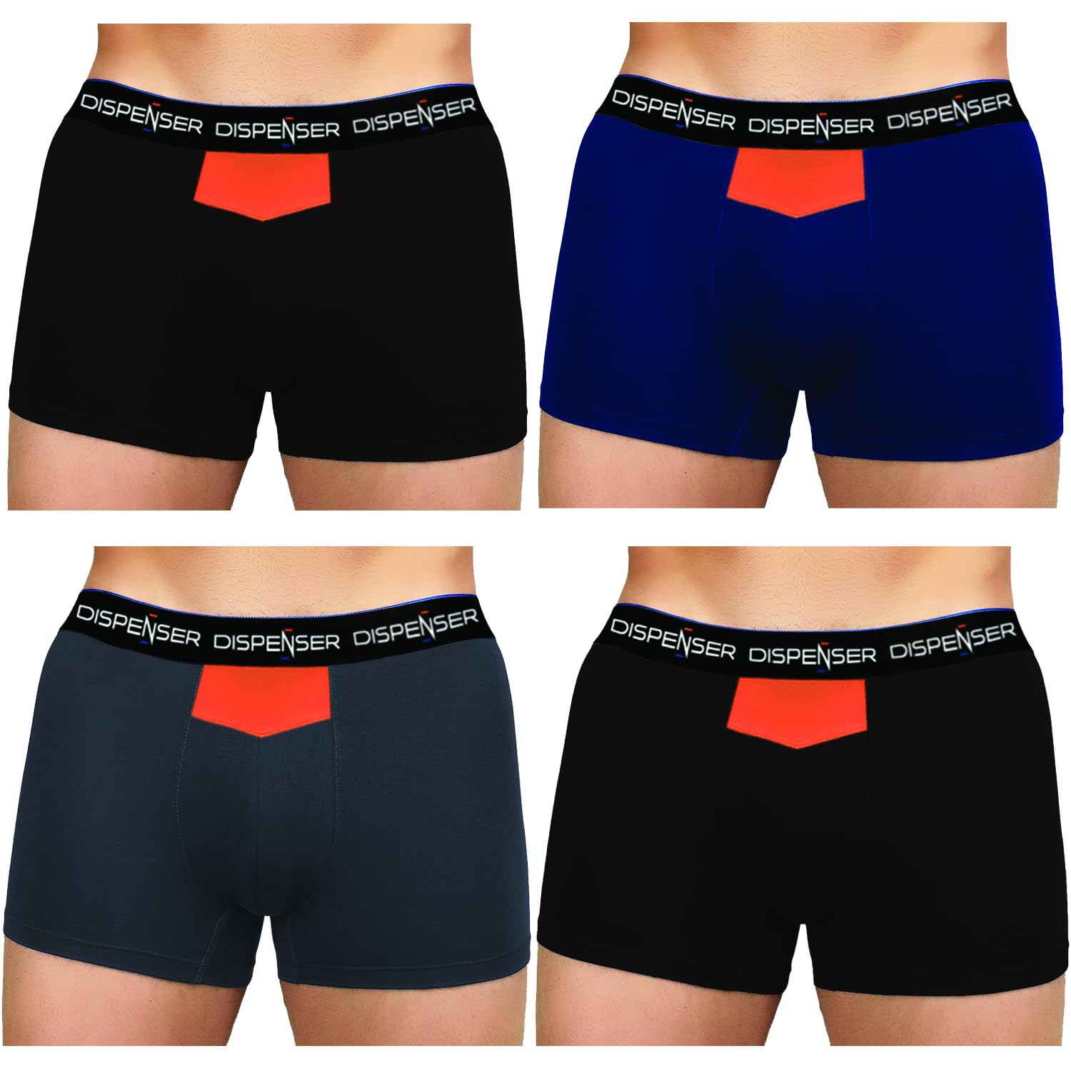 Men's Boxer Shorts || Bamboo Modal Trunk || Underwear Pack of 4