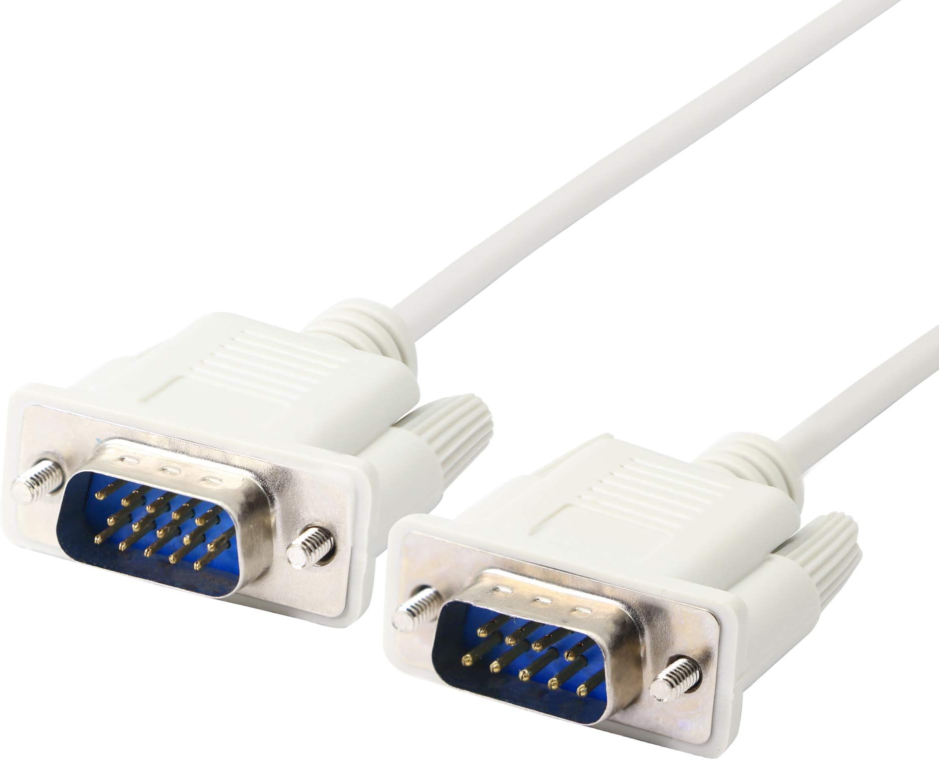 PNGKNYOCN 4.5 Feet DB 9 Pin Male to VGA 15 Pin Male Adapter Cable,RS232 to VGA Conversion Cable,YOUCHENG,for Computer,Printers,Scanners,White